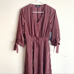 Striped Midi Dress